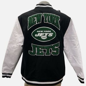 New Era NFL New York Jets Chenille Wool Blend Varsity Jacket Choose Size NWT
